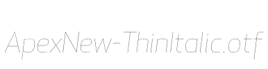 ApexNew-ThinItalic