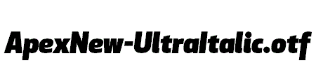 ApexNew-UltraItalic