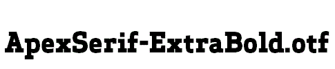 ApexSerif-ExtraBold