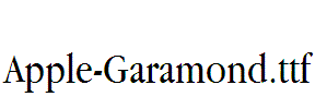 Apple-Garamond