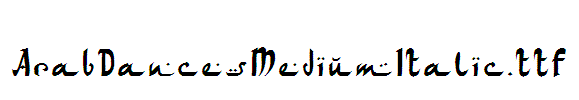 ArabDancesMediumItalic