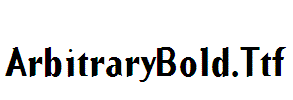 ArbitraryBold