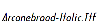 Arcanebroad-Italic