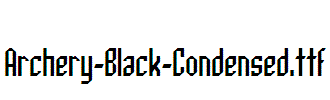 Archery-Black-Condensed