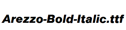 Arezzo-Bold-Italic