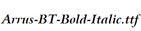 Arrus-BT-Bold-Italic