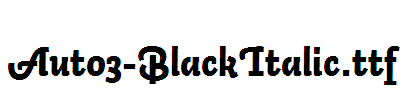 Auto3-BlackItalic