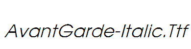 AvantGarde-Italic