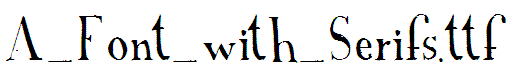 A_Font_with_Serifs