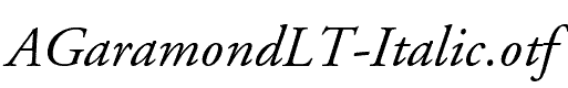 AGaramondLT-Italic