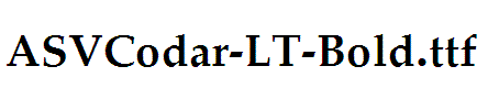 ASVCodar-LT-Bold