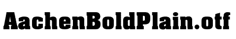 AachenBoldPlain