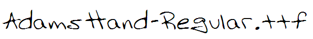AdamsHand-Regular
