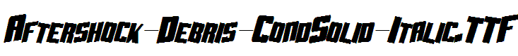 Aftershock-Debris-CondSolid-Italic