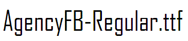 AgencyFB-Regular