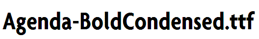 Agenda-BoldCondensed