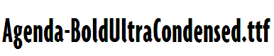 Agenda-BoldUltraCondensed