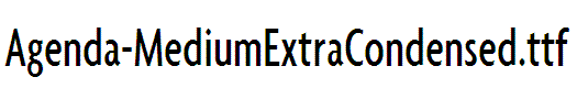 Agenda-MediumExtraCondensed