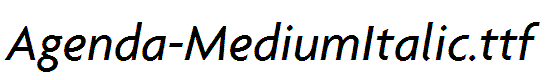 Agenda-MediumItalic