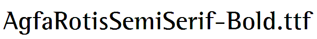AgfaRotisSemiSerif-Bold
