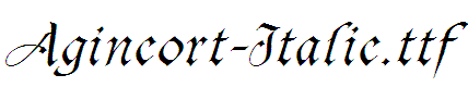 Agincort-Italic