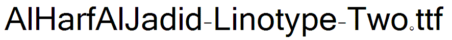 AlHarfAlJadid-Linotype-Two