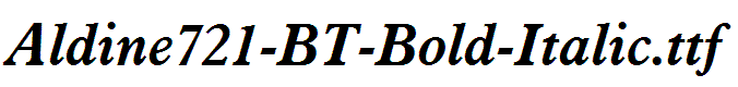 Aldine721-BT-Bold-Italic