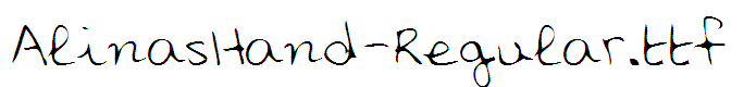 AlinasHand-Regular