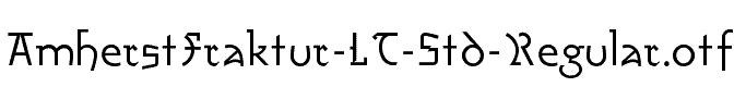 AmherstFraktur-LT-Std-Regular