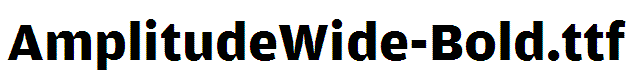 AmplitudeWide-Bold