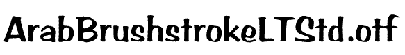 ArabBrushstrokeLTStd