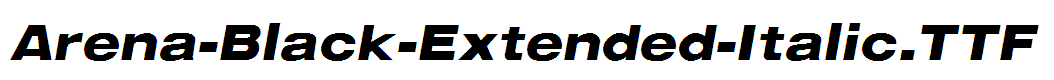 Arena-Black-Extended-Italic