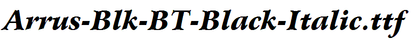 Arrus-Blk-BT-Black-Italic