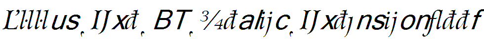 Arrus-Ext-BT-Italic-Extension