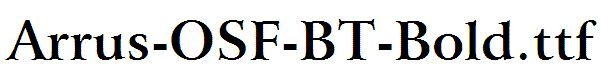 Arrus-OSF-BT-Bold