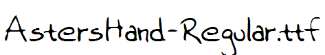 AstersHand-Regular