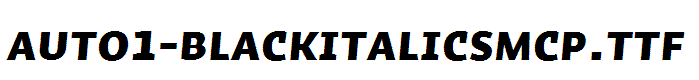 Auto1-BlackItalicSmCp