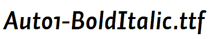 Auto1-BoldItalic
