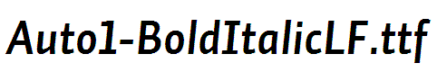 Auto1-BoldItalicLF
