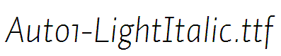 Auto1-LightItalic