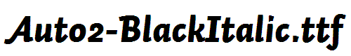 Auto2-BlackItalic
