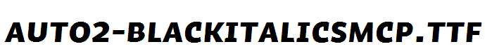 Auto2-BlackItalicSmCp