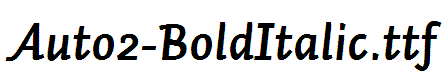 Auto2-BoldItalic