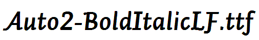 Auto2-BoldItalicLF
