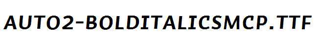 Auto2-BoldItalicSmCp