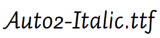 Auto2-Italic