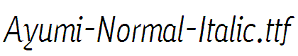 Ayumi-Normal-Italic