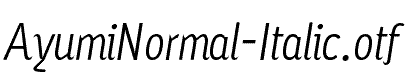 AyumiNormal-Italic