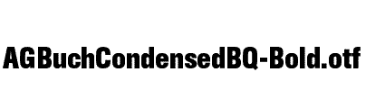 AGBuchCondensedBQ-Bold