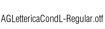 AGLettericaCondL-Regular